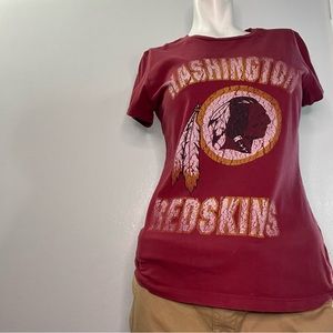 Washington Red Skins Woman’s short sleeve top Medium